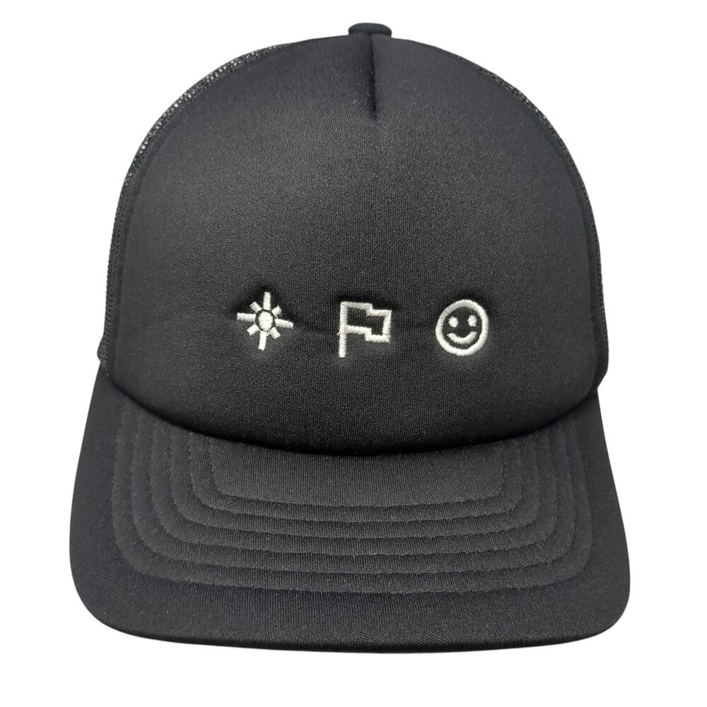 The Classics Yupoong Snapback Trucker Hat Black One Size The Classics Yupoong